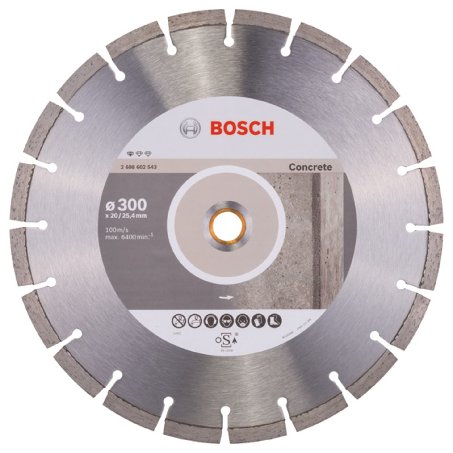 Diamanttrennscheibe Standard for Concrete, 300 x 20,00/25,40 x 2,8 x 10 mm