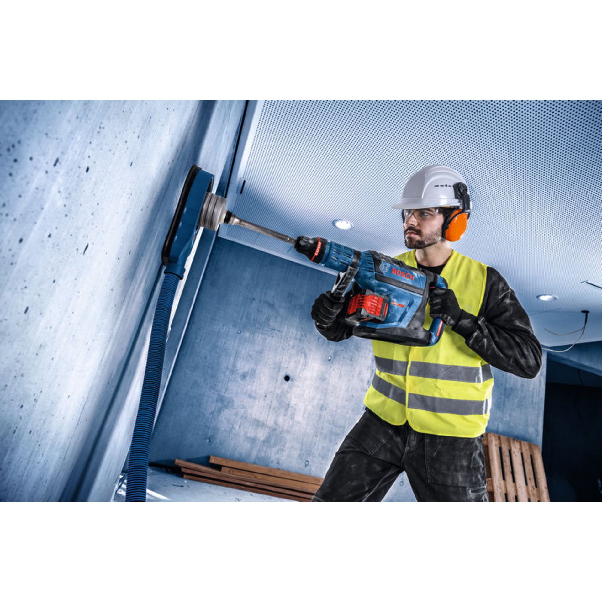 Akku-Bohrhammer mit SDS max EXBH18V-45, XL-BOXX