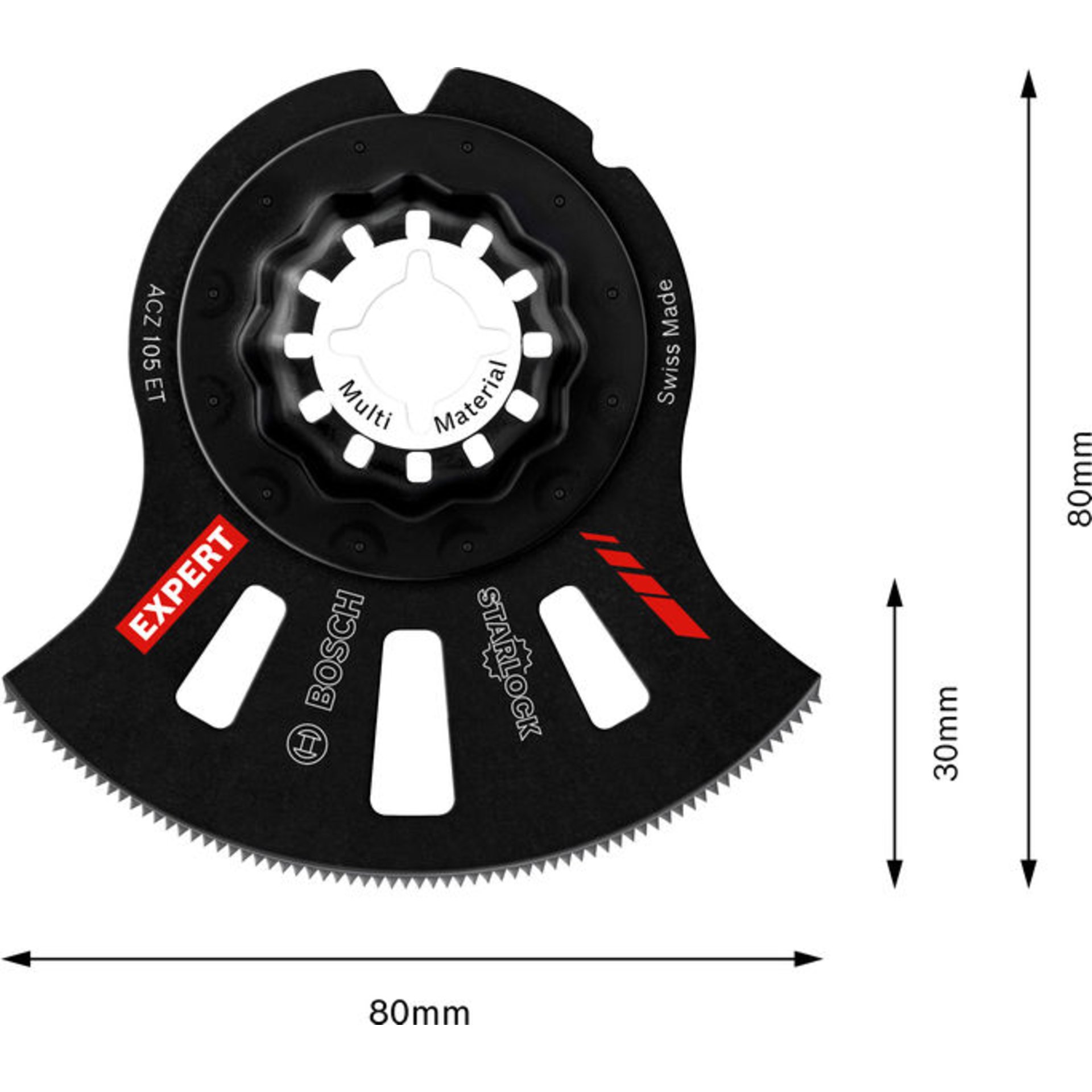 EXPERT ACZ 105 ET Multi Material Segmentsägeblatt, 5-tlg.