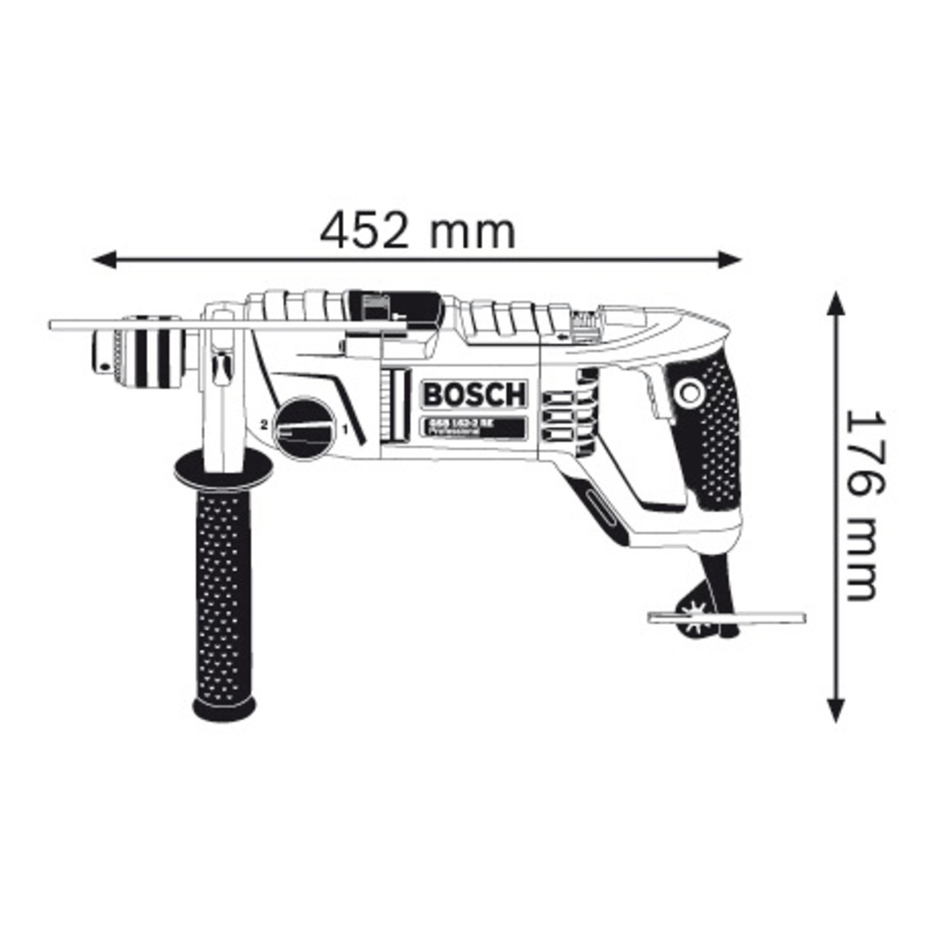 Schlagbohrmaschine GSB 162-2 RE im Handwerkerkoffer