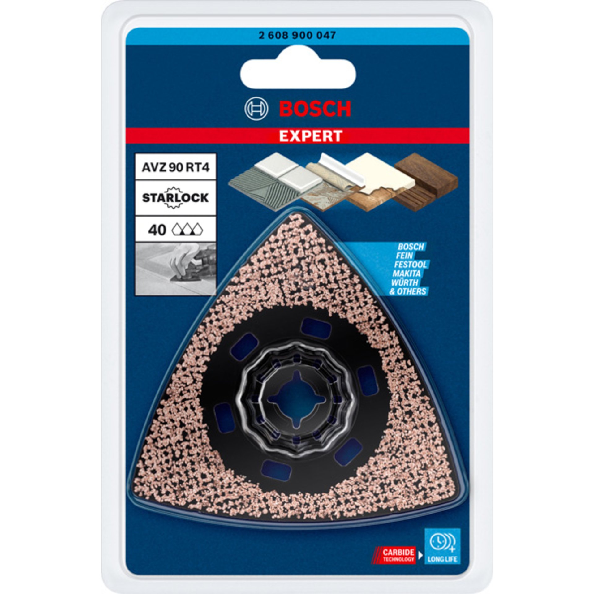 EXPERT AVZ 90 RT4 Schleifplatte für Multifunktionswerkzeuge, 90 mm