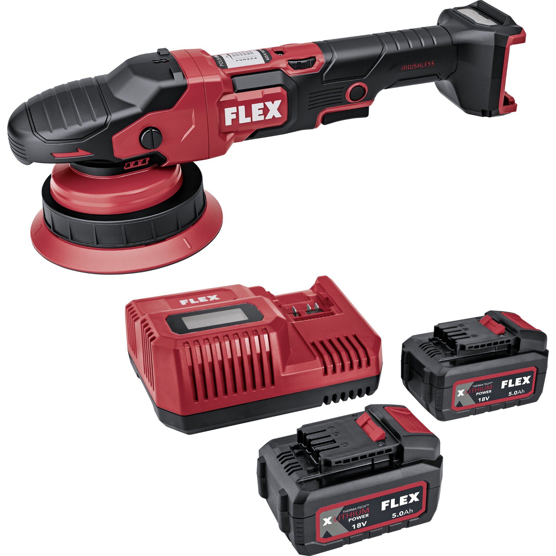 Akku-Exzenterpolierer mit Zwangsrotation 18 V XCE 2 8 18-EC Set