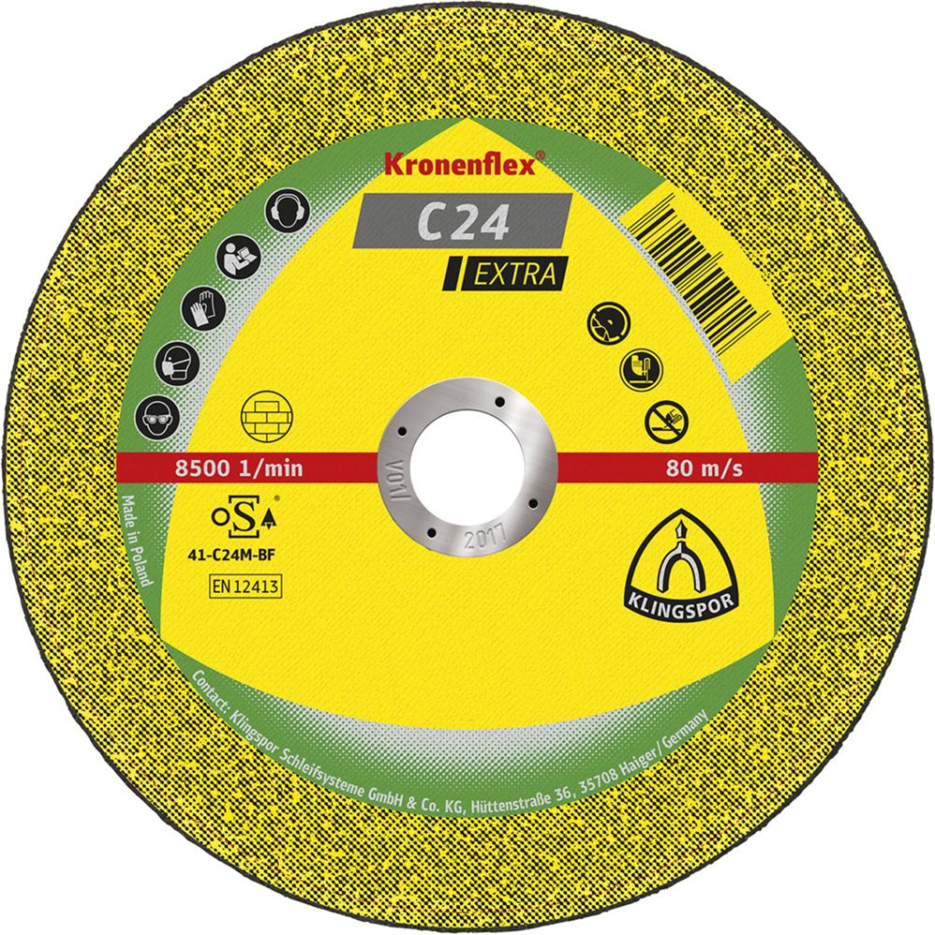 Trennscheibe C24 Extra 115x2,5mm gekr. Klingspor