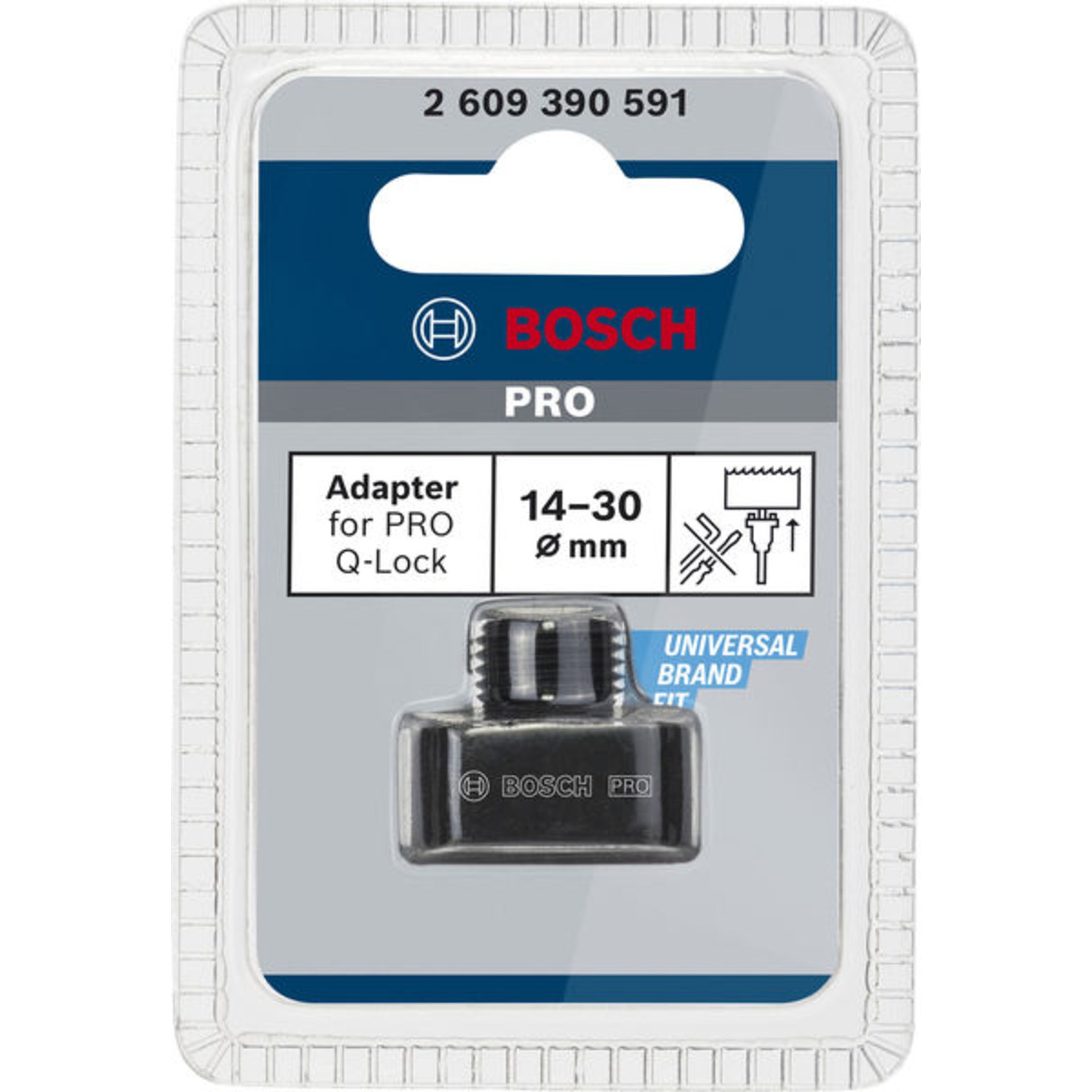 Adapter for PRO Q-Lock, Quick Change-System für Lochsägen 14-30 mm