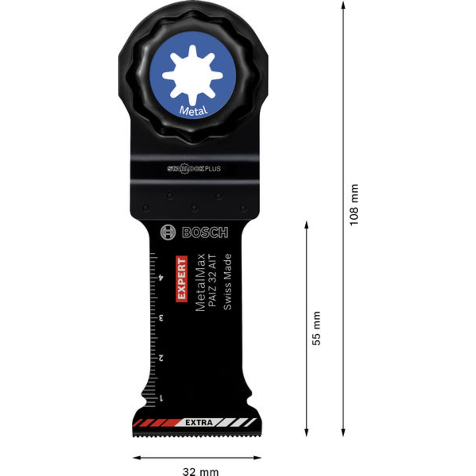 EXPERT MetalMax PAIZ 32 AIT Tauchsägeblatt, 50x32 mm, 10-tlg.