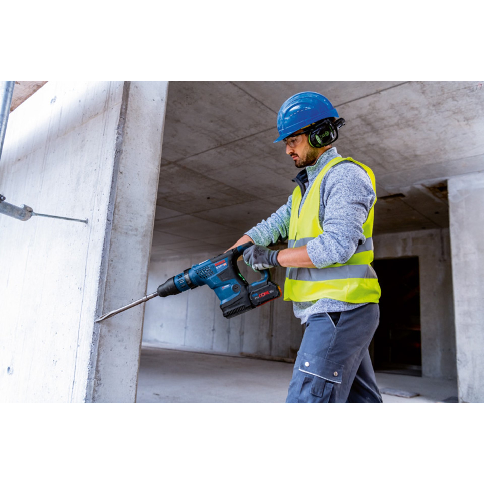 Akku-Bohrhammer mit SDS max GBH 18V-36 C, 2x ProCORE18V 5.5Ah, Handwerkerkoffer