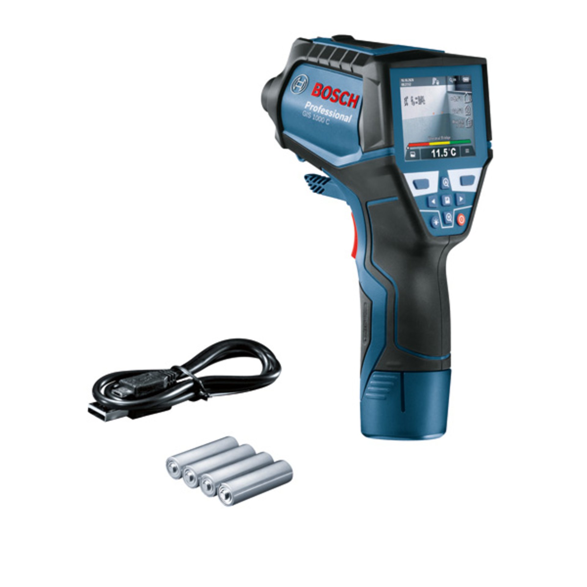 Thermodetektor GIS 1000 C, mit Akku-Adapter