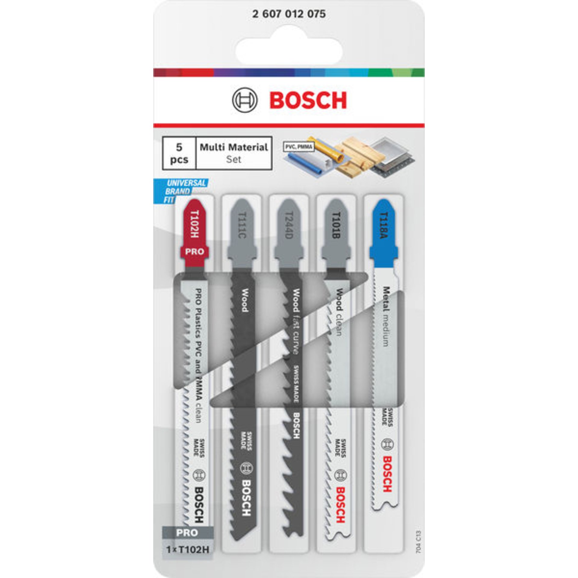 Stichsägeblatt Set Multi Material, 5-tlg.