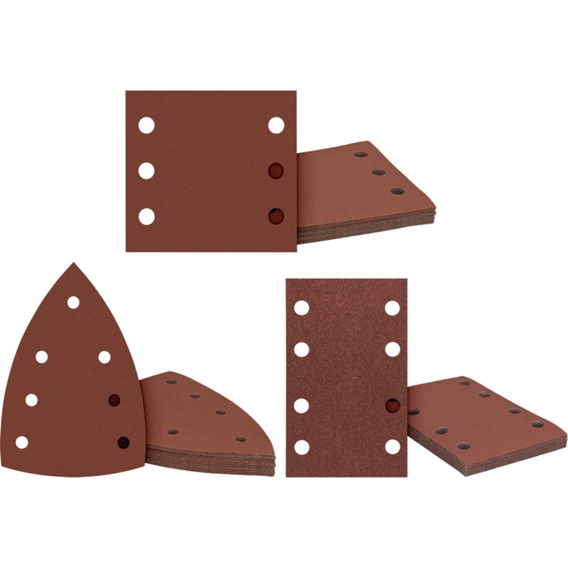 EXPERT C430 Schleifpapier-Set, 115x107/100x150/80x133mm: K80,5/120,5/180, 45tlg.