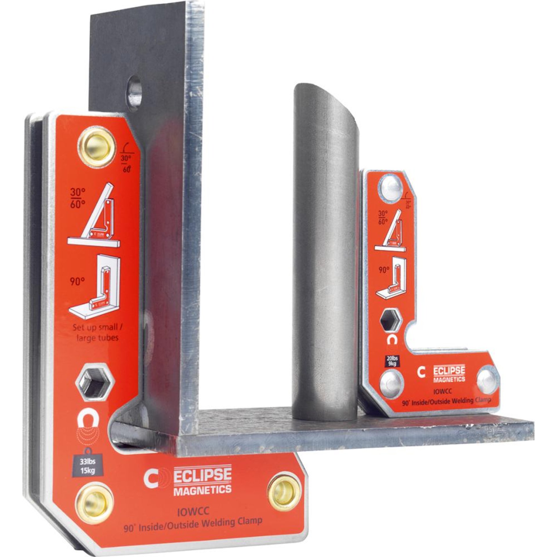 Klemm-Schweißhalter 75x52/125x85mm 2er Set Eclipse