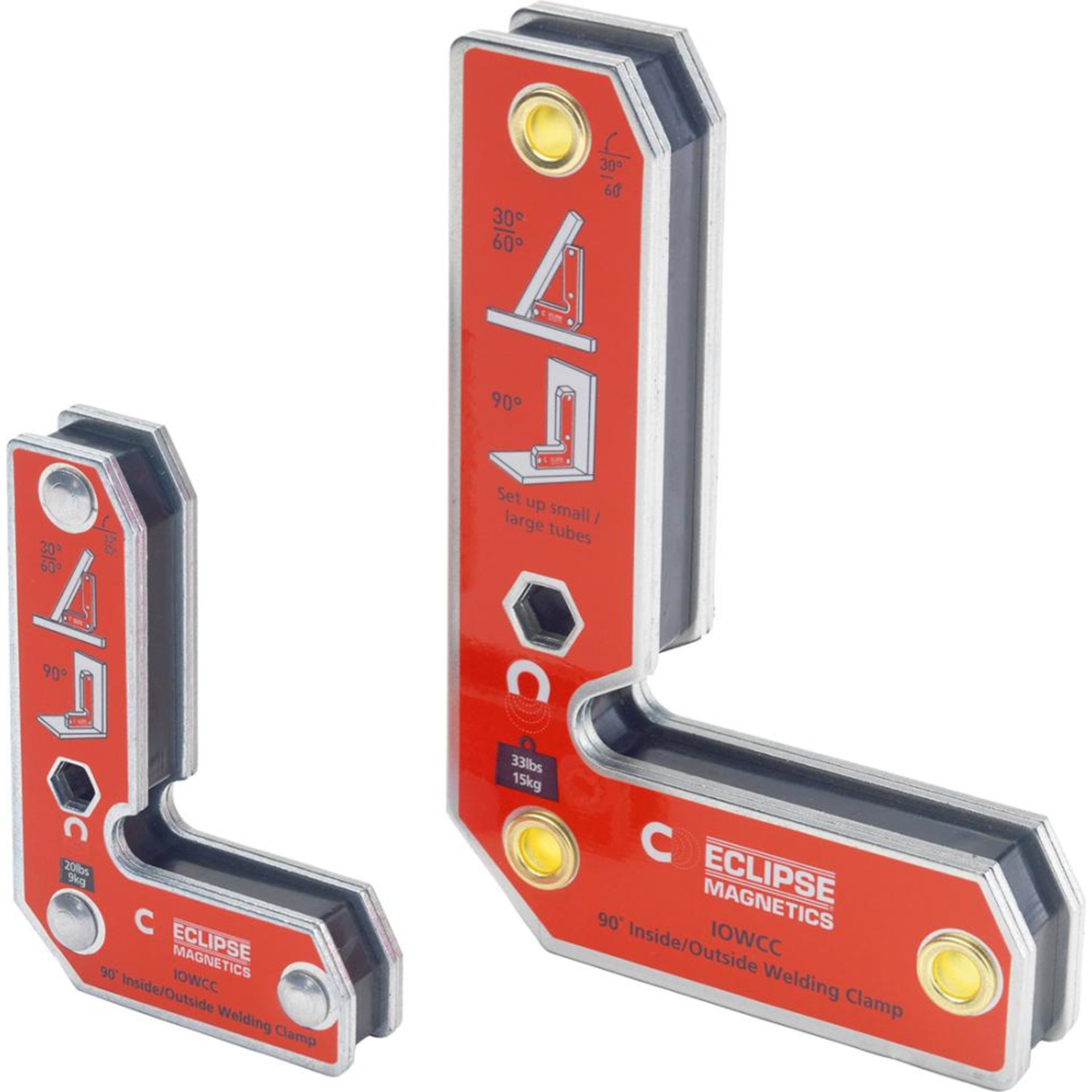 Klemm-Schweißhalter 75x52/125x85mm 2er Set Eclipse