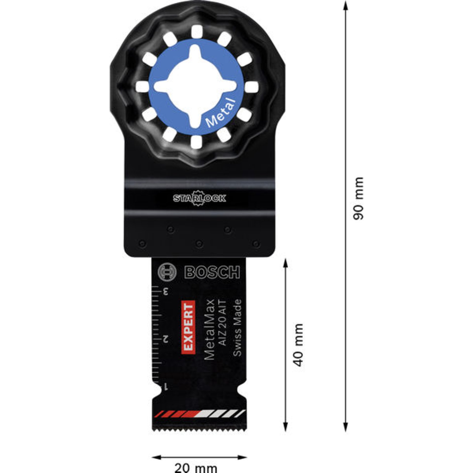 EXPERT AIZ 20 AIT MetalMax Tauchsägeblatt, 20 x 40 mm, 5-tlg.