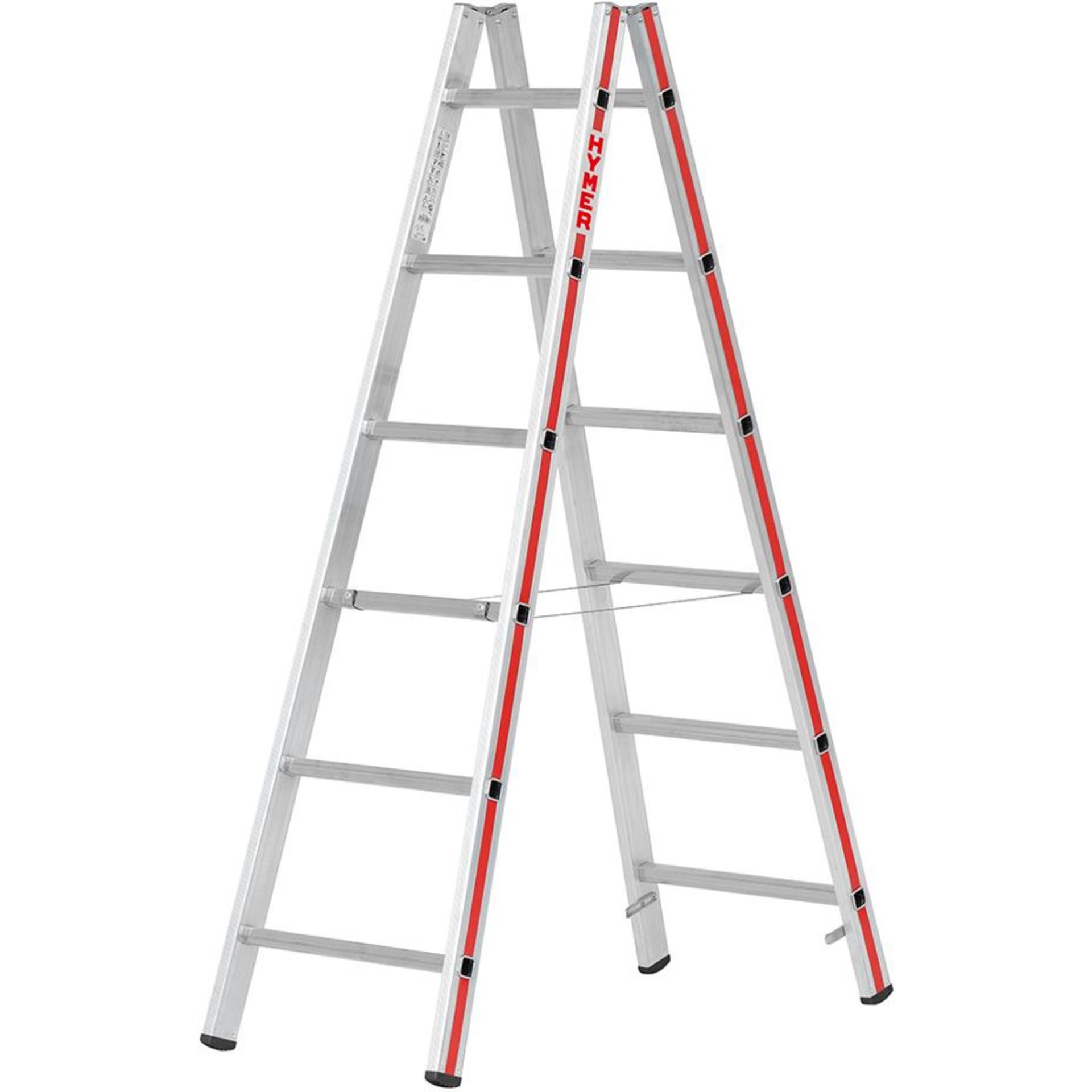 Sprossenstehleiter beids.2x6 Sprossen AH 2,50m