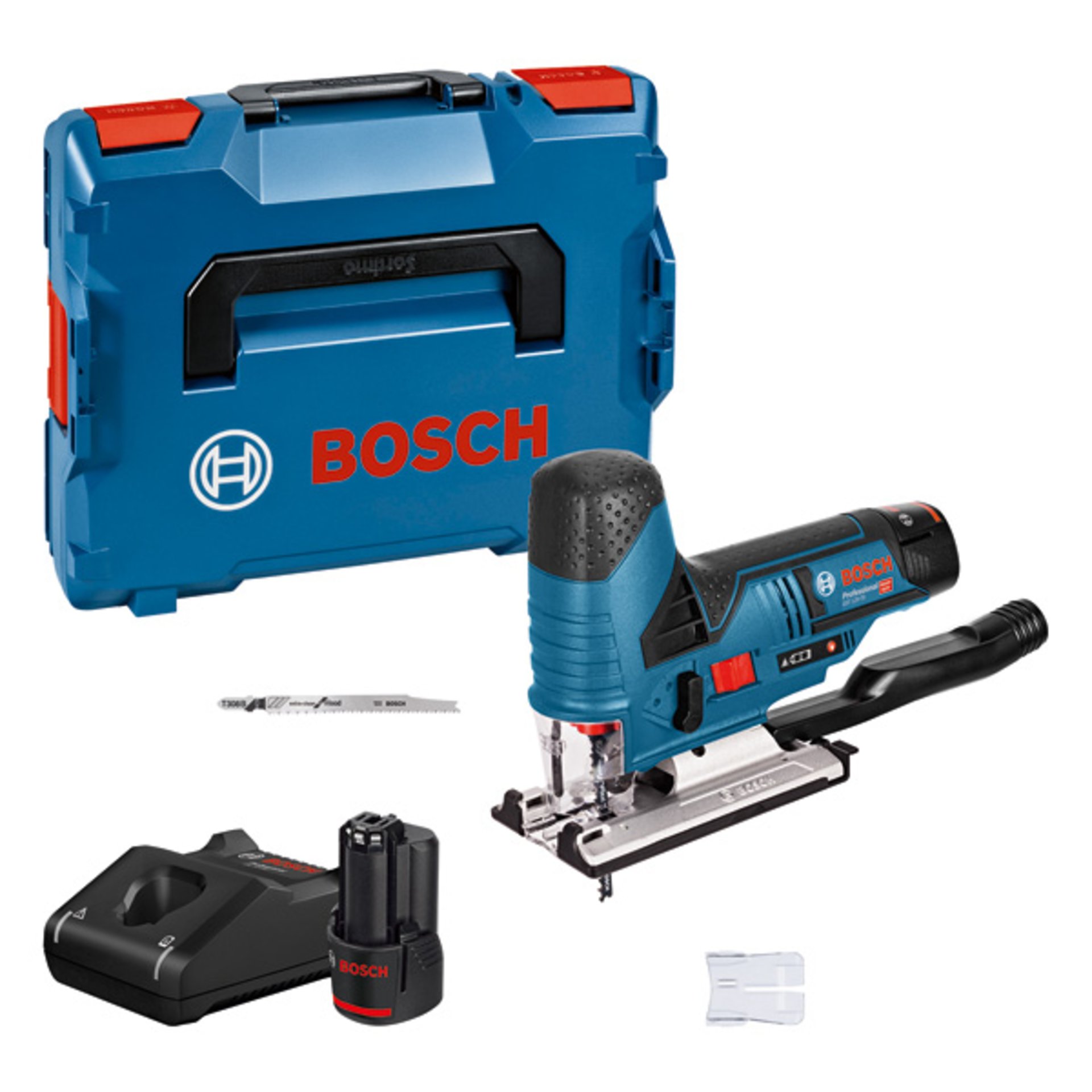 Akku-Stichsäge GST 12V-70, 2 x Akku GBA 12V 3.0Ah in L-BOXX