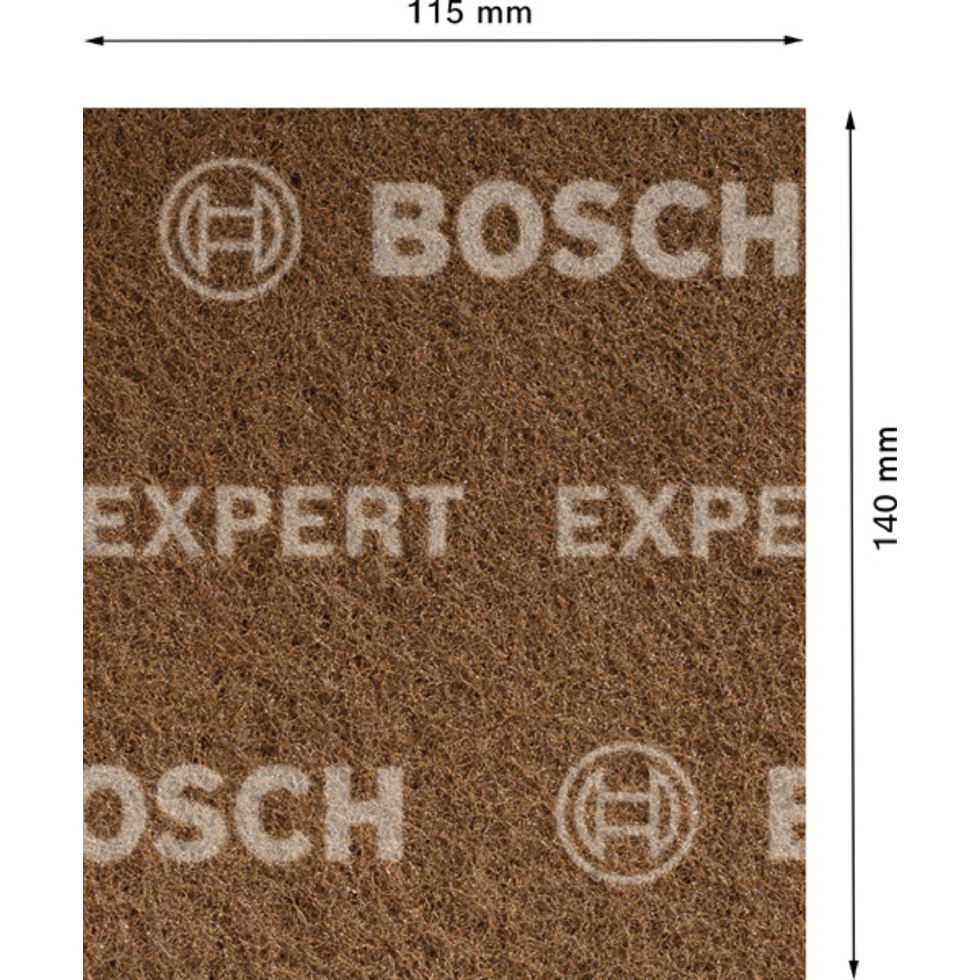 EXPERT N880 Vliespad, 115x140mm, Extra Cut A