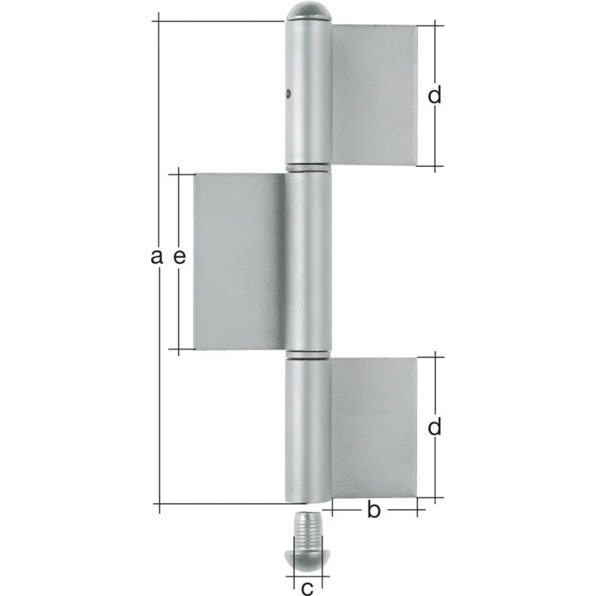Konstruktionsband K08 3tlg. 260x16x50x5 mm GAH Alberts