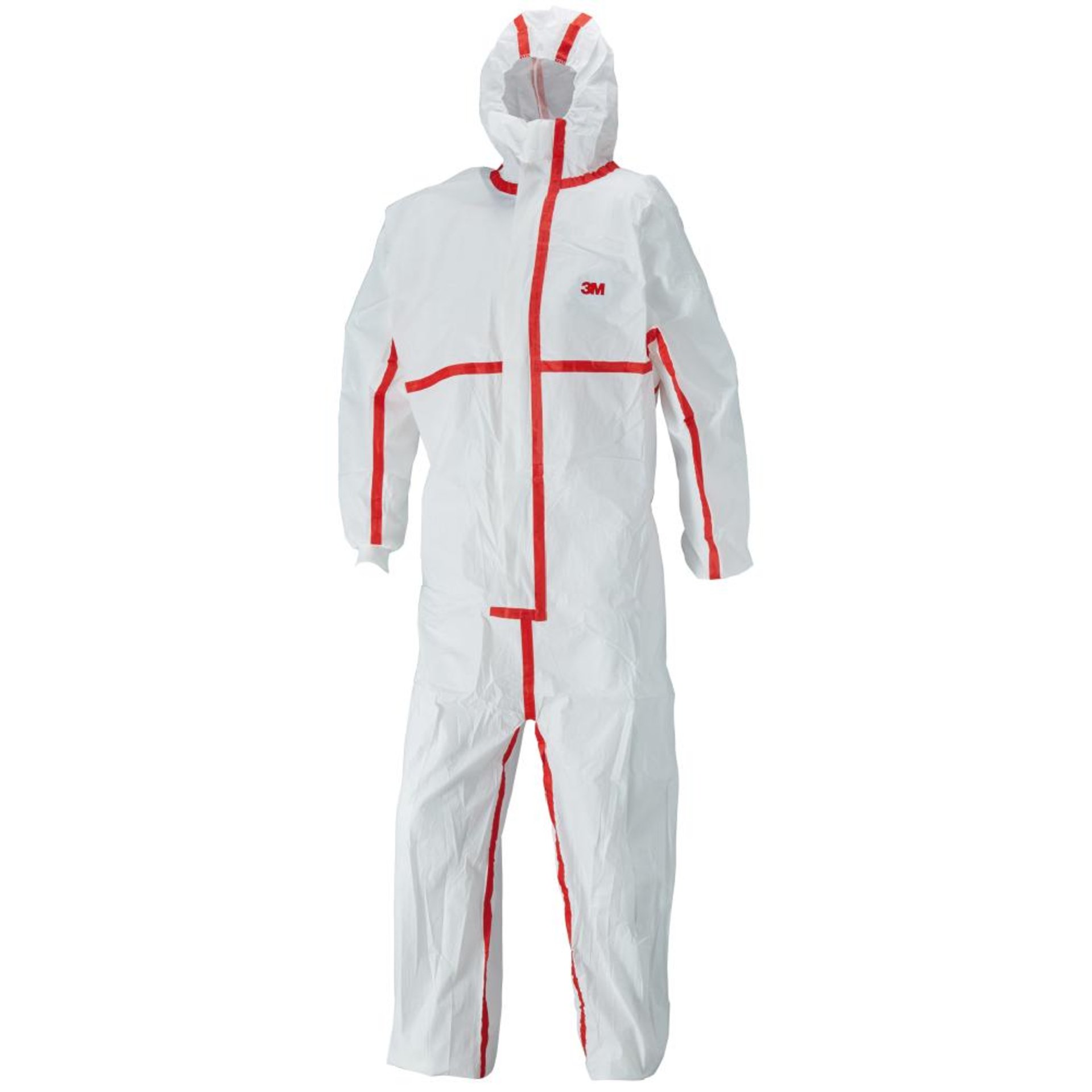 Schutzanzug 4565 weiß/rot, Typ 4/5/6 Größe 4XL 3M