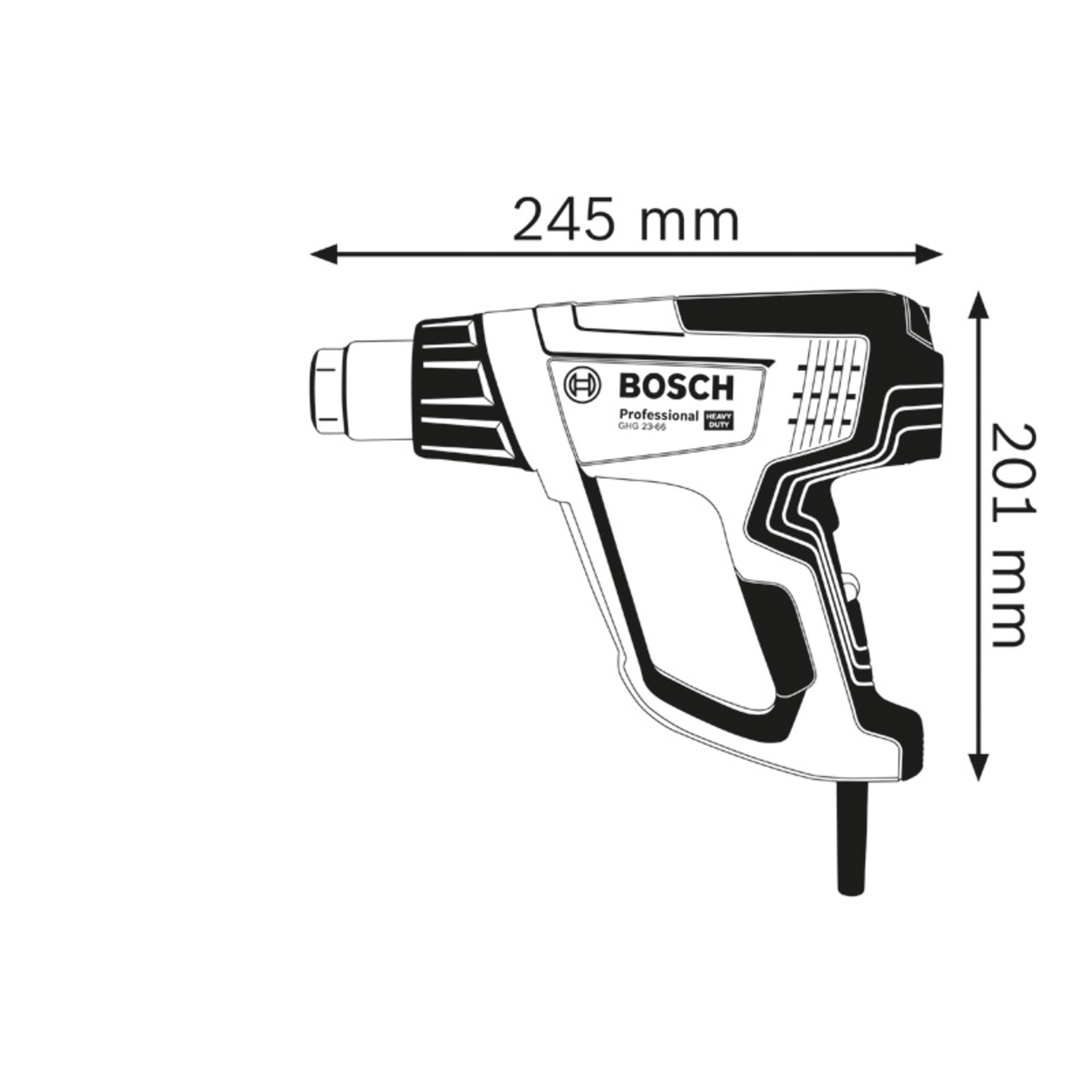 Heißluftgebläse GHG 23-66 im Handwerkerkoffer
