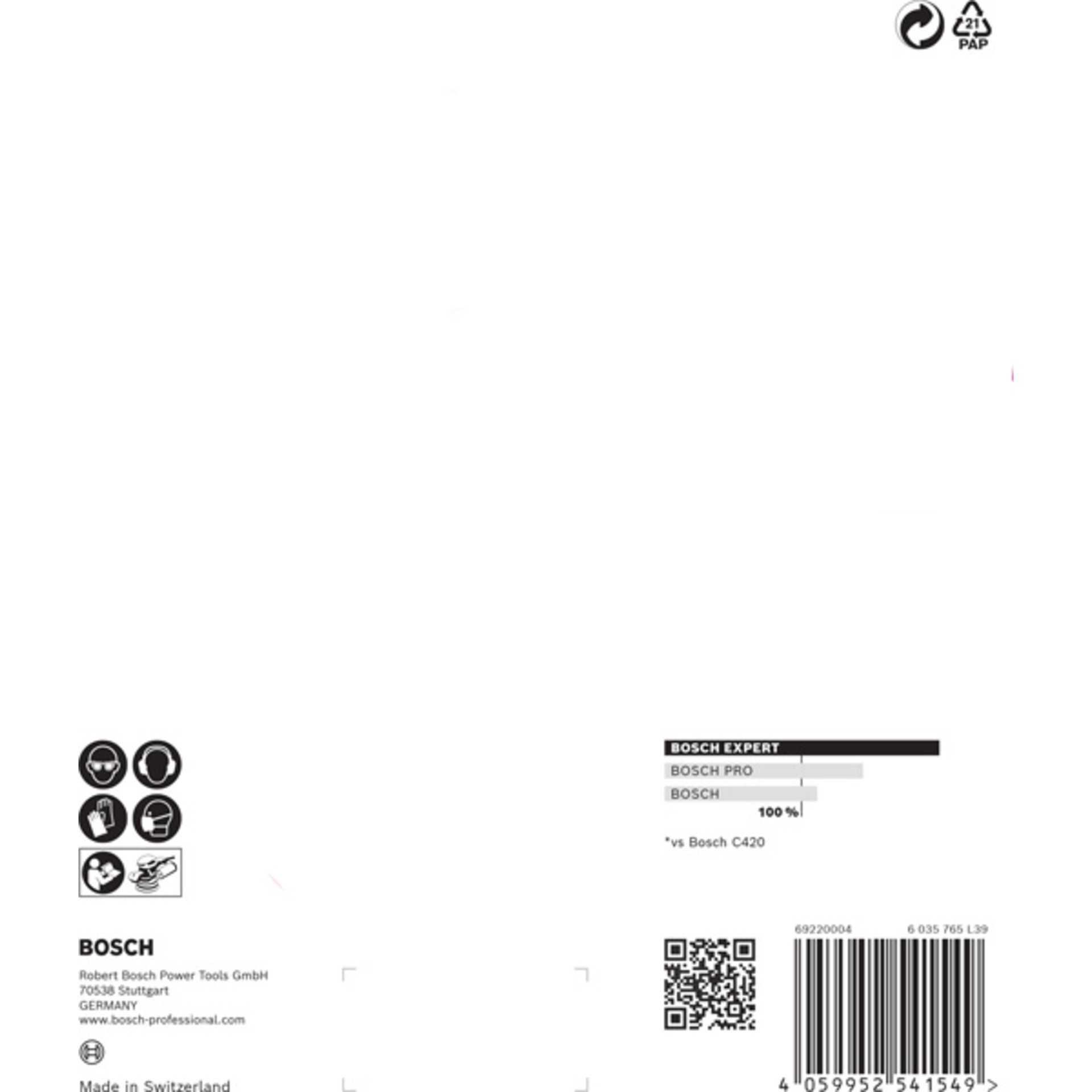 EXPERT C470 Schleifscheibe, 150mm, K100, 6 Löcher, 5-tlg.