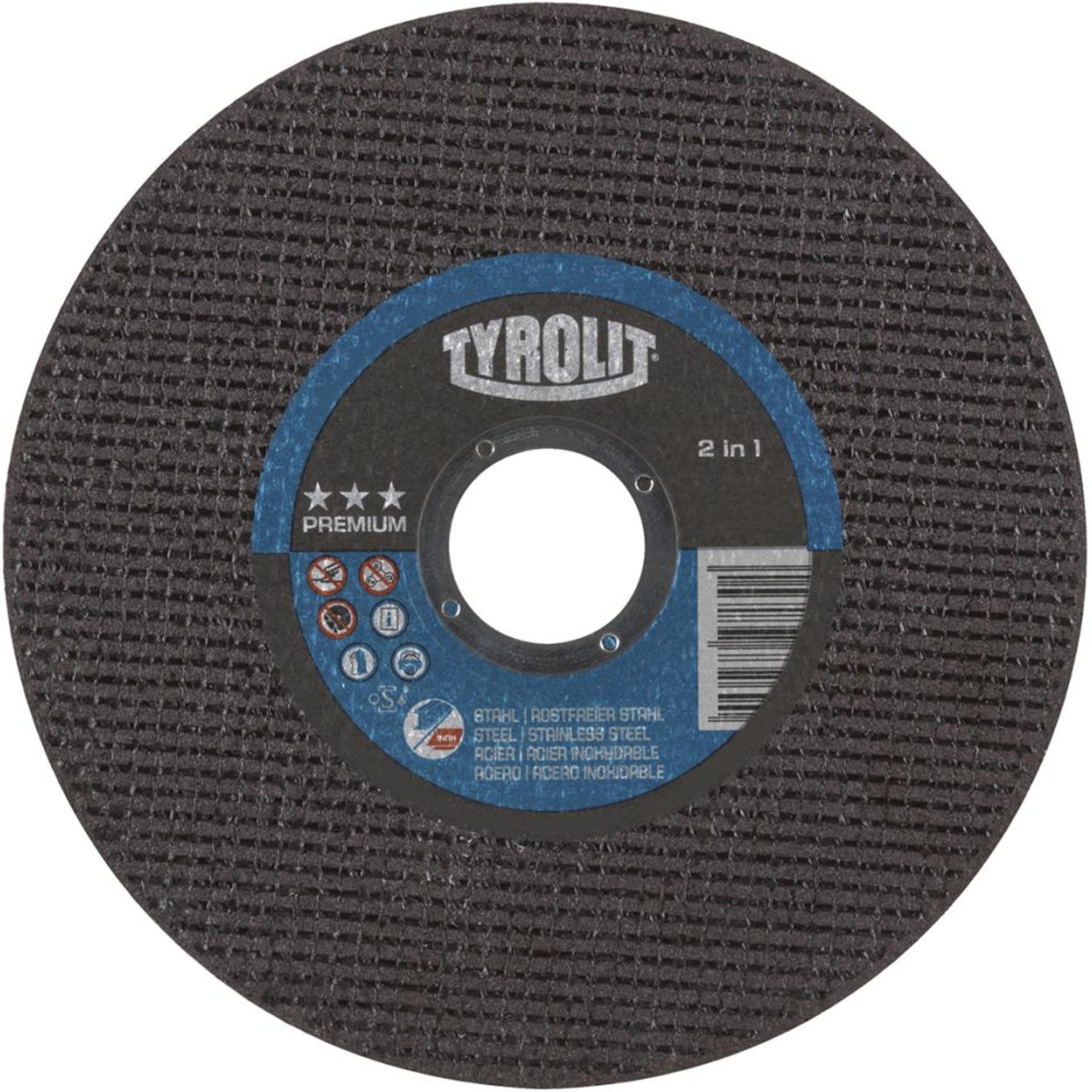 Trennscheibe 2in1 PREMIUM125 x 1,6 mm gerade für Stahl/VA Tyrolit
