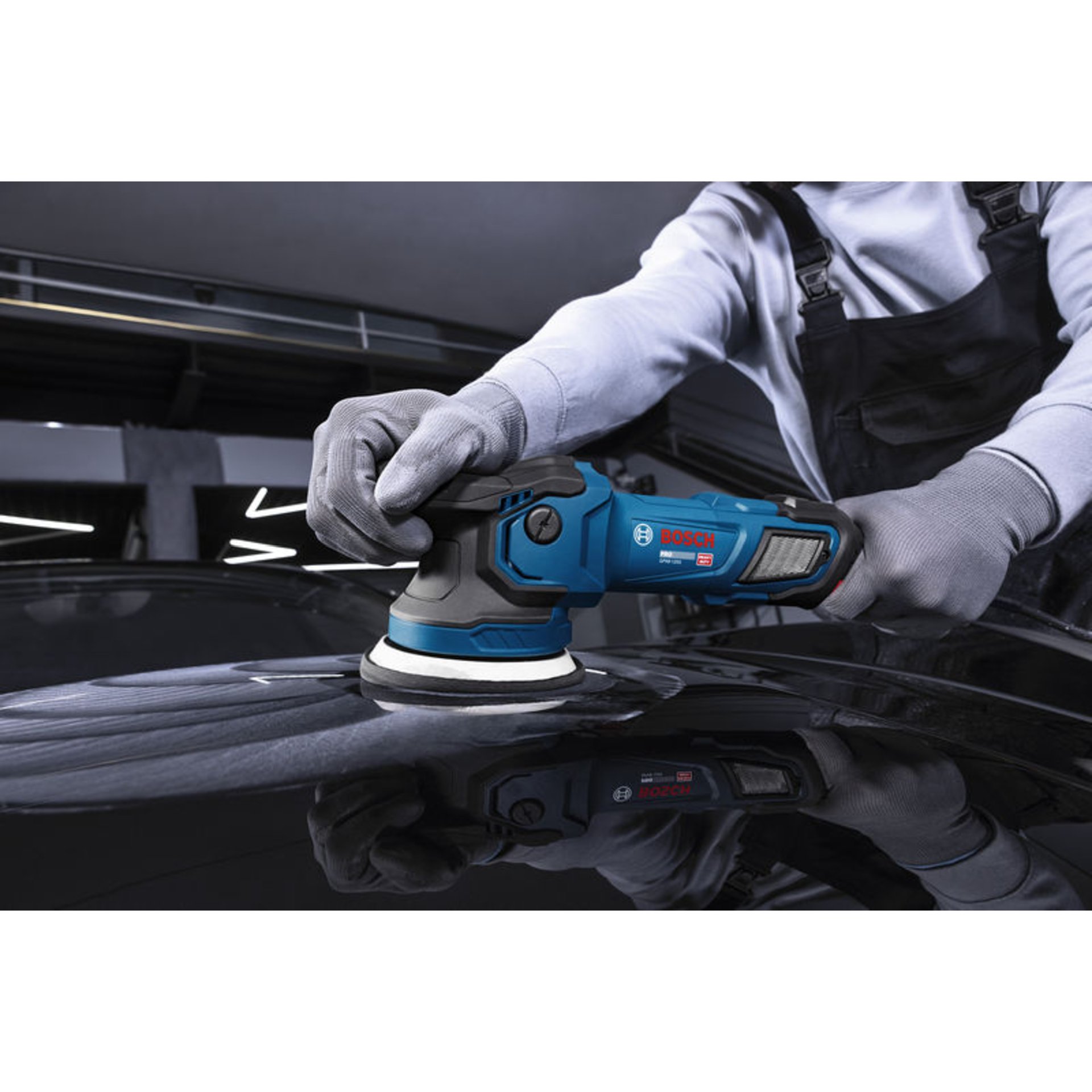 Polierer GPX9-125S, Schwamm 130 mm, Bosch Professional Werkzeugtasche