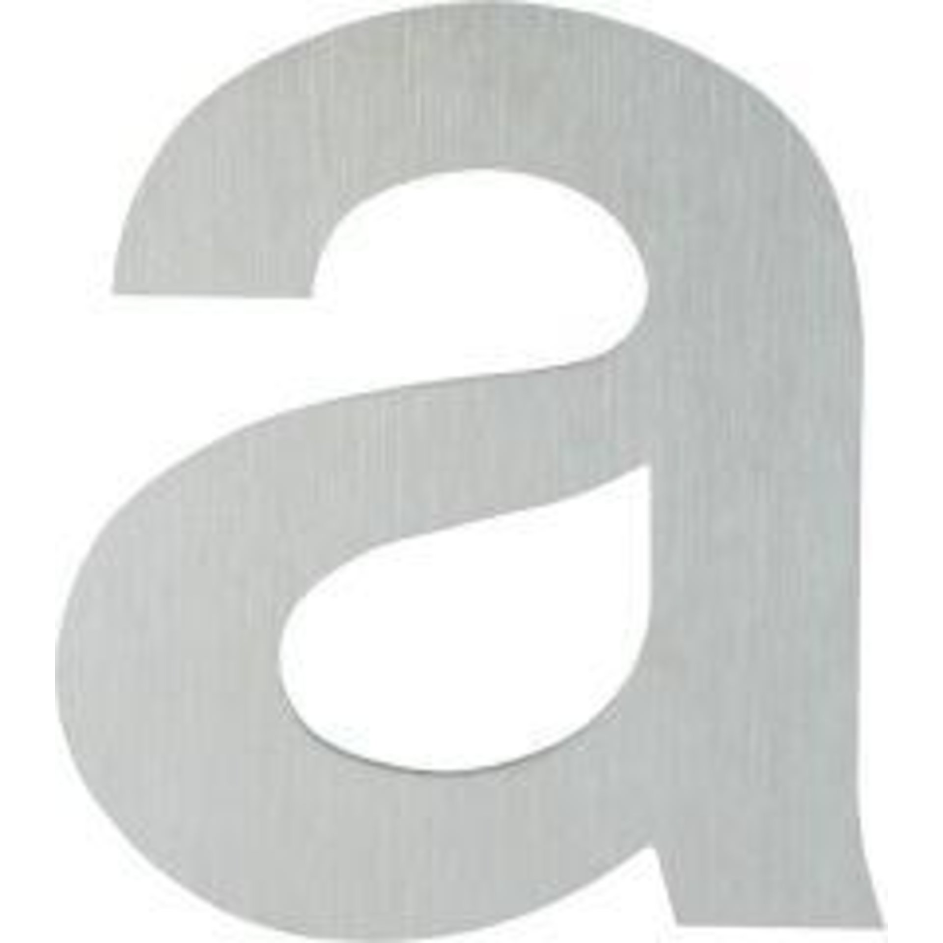 Buchstabe a Edelstahl