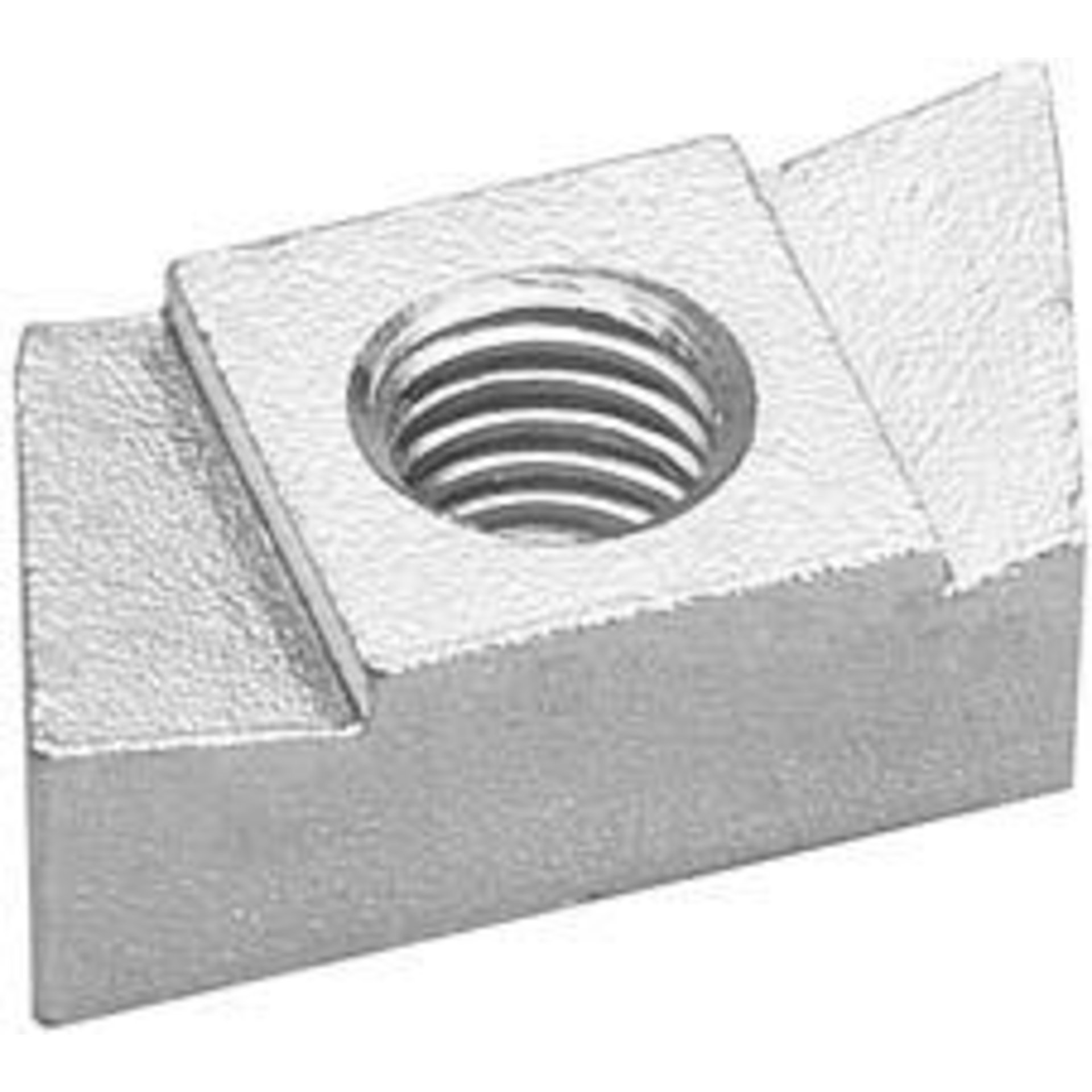 Gewindeplatte Typ 40/22 Edelstahl A4 M10