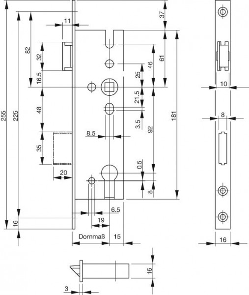 RR-Schl.m.W.PZ,35/92/8, DL-R,B-1300,16x255mm,NiSi