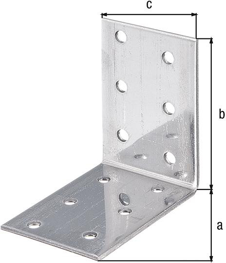 Lochplattenwinkel VA 60x60x40x2 mm