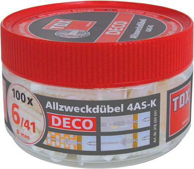 TOX Allzweckdübel Deco 6/41 in Runddose a 190