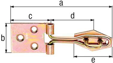 Ger.Drahtüberfalle m. Öse3371/K2/100 mm