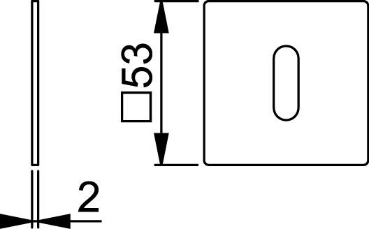 Paar Rosette E848NS-WC F69 , 35-45