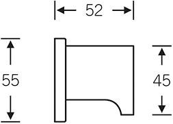 ZT-Türknopf, 0 23 0828, einseitig,a.Ros.rd,F69 ma