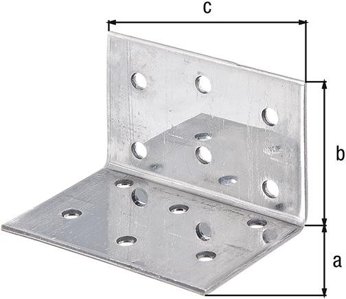 Lochplattenwinkel VA 40x40x60 mm