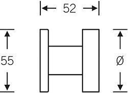 ZT-Türknopf, 0 23 0829, einseitig,a.Ros.rd,F69 ma