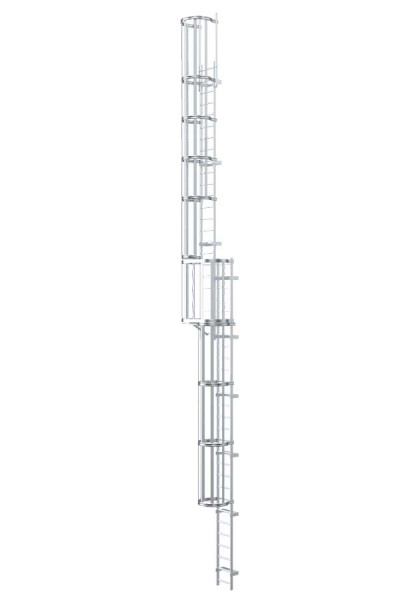 Steigleiter Stahl verzinkt 13,80 m