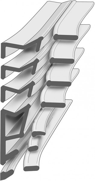 Renov.-Dichtung dbr 6,5m x Nutbr. 2,8 - 5,0 xFalzh. 6,5 - 19,0mm TPE