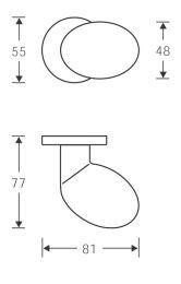 ZT-Türknopf,0 23 0804, einseitig,a.Ros.rd,F69 ma